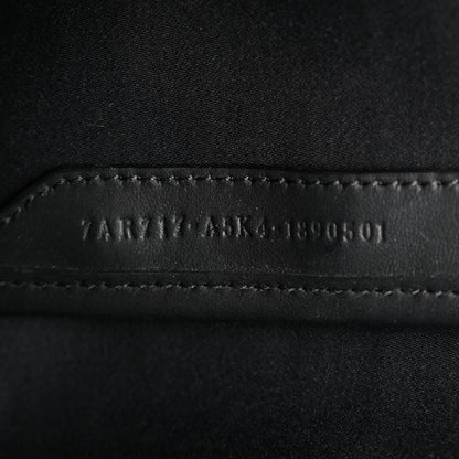 Fendi Glazed Fabric Vitello Century FF 1974 Stamp Patch Mini Peekaboo Defender Cover Mogano Panna Black 7 of 10