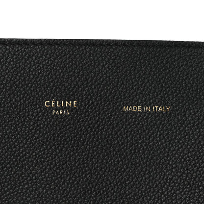 Celine Soft Grained Calfskin Small Belt Cabas Phantom Black 7 of 10