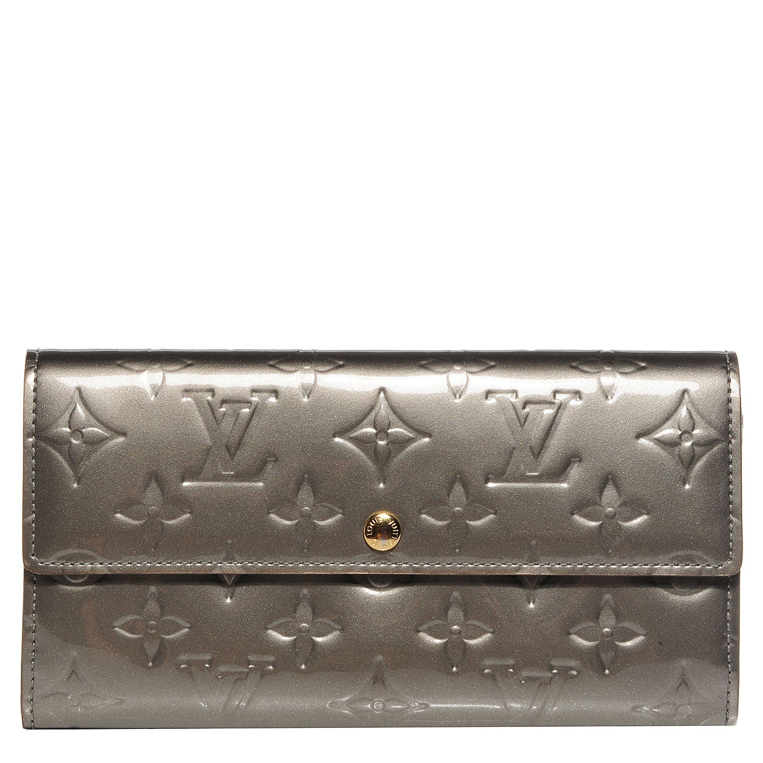 Louis Vuitton Vernis Sarah Wallet Gris Art Deco 1 of 8