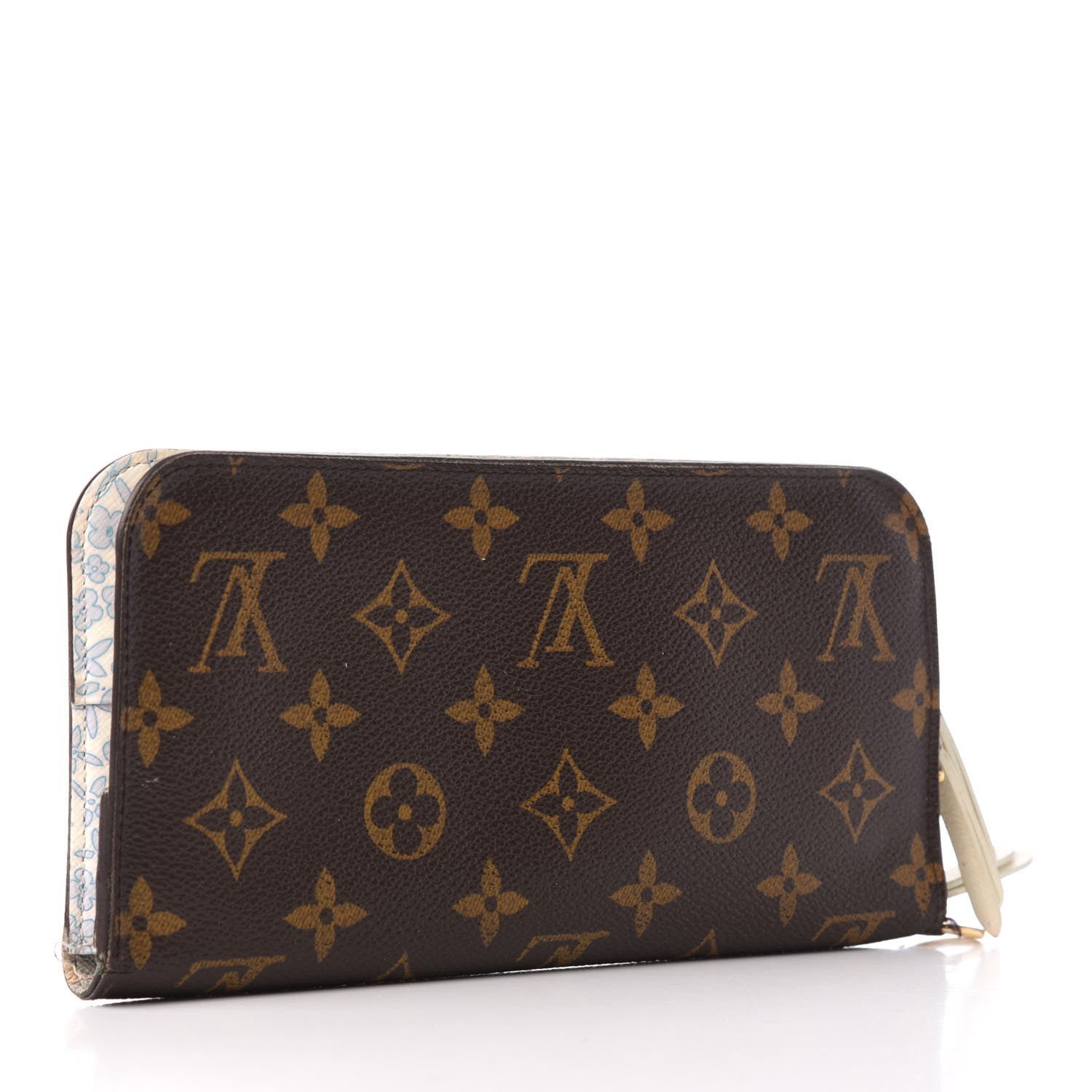 Louis Vuitton Monogram Fleuri Insolite Wallet Violet 3 of 7