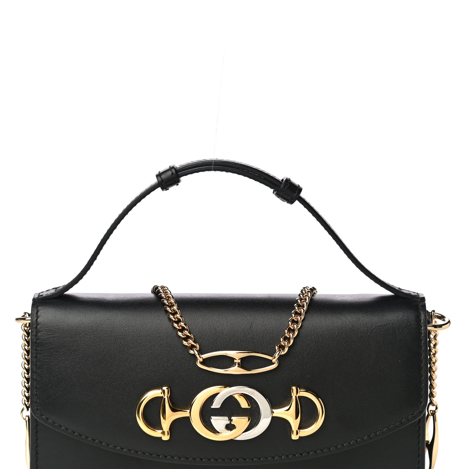 Gucci Smooth Calfskin Mini Zumi Shoulder Bag Black 16 of 16