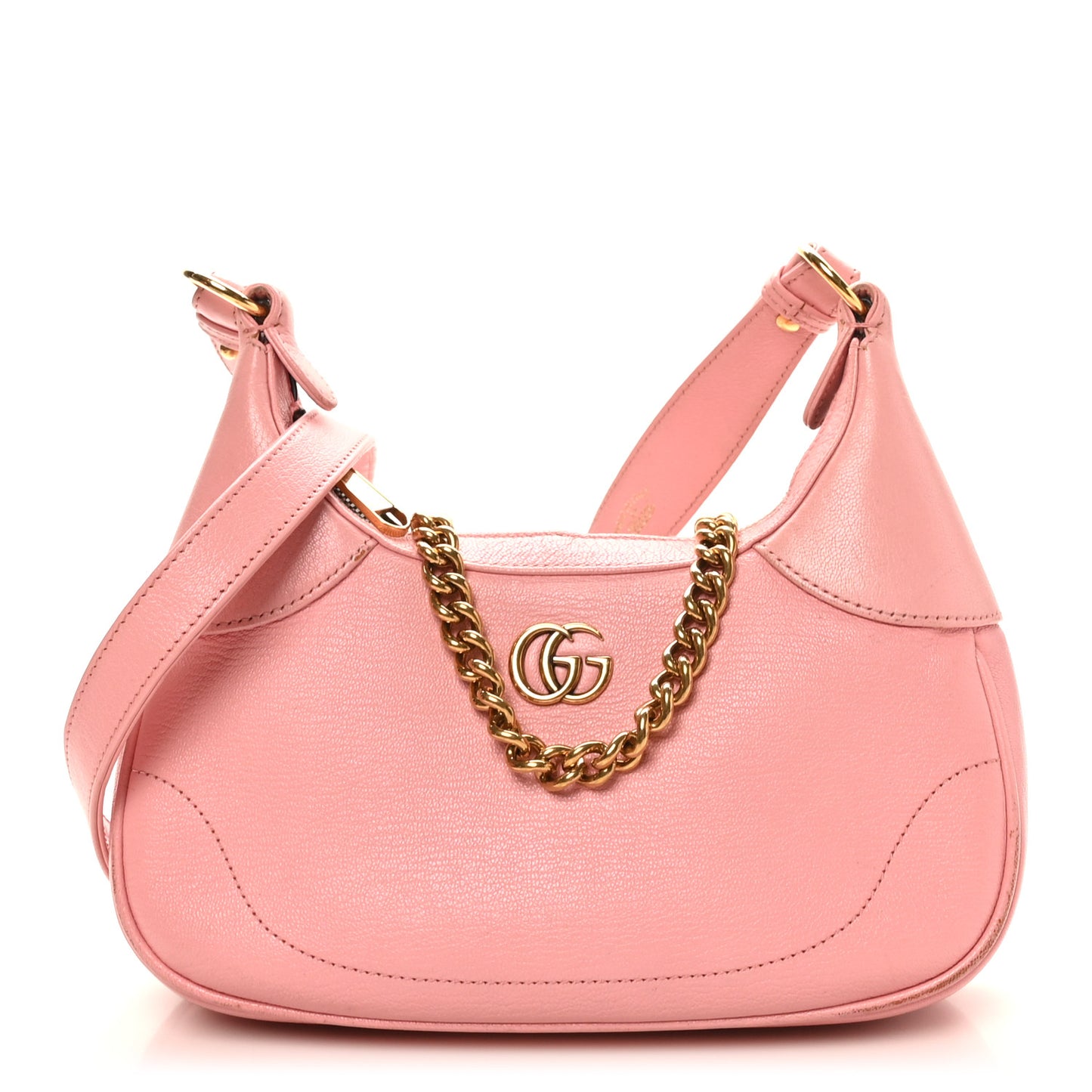 Goatskin Small Aphrodite Shoulder Bag Wild Rose