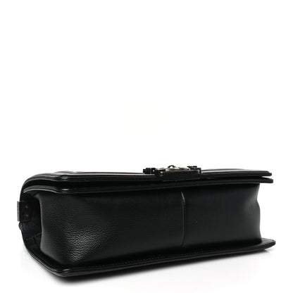 Chanel Calfskin Double Stitch Medium Boy Flap Black 4 of 9