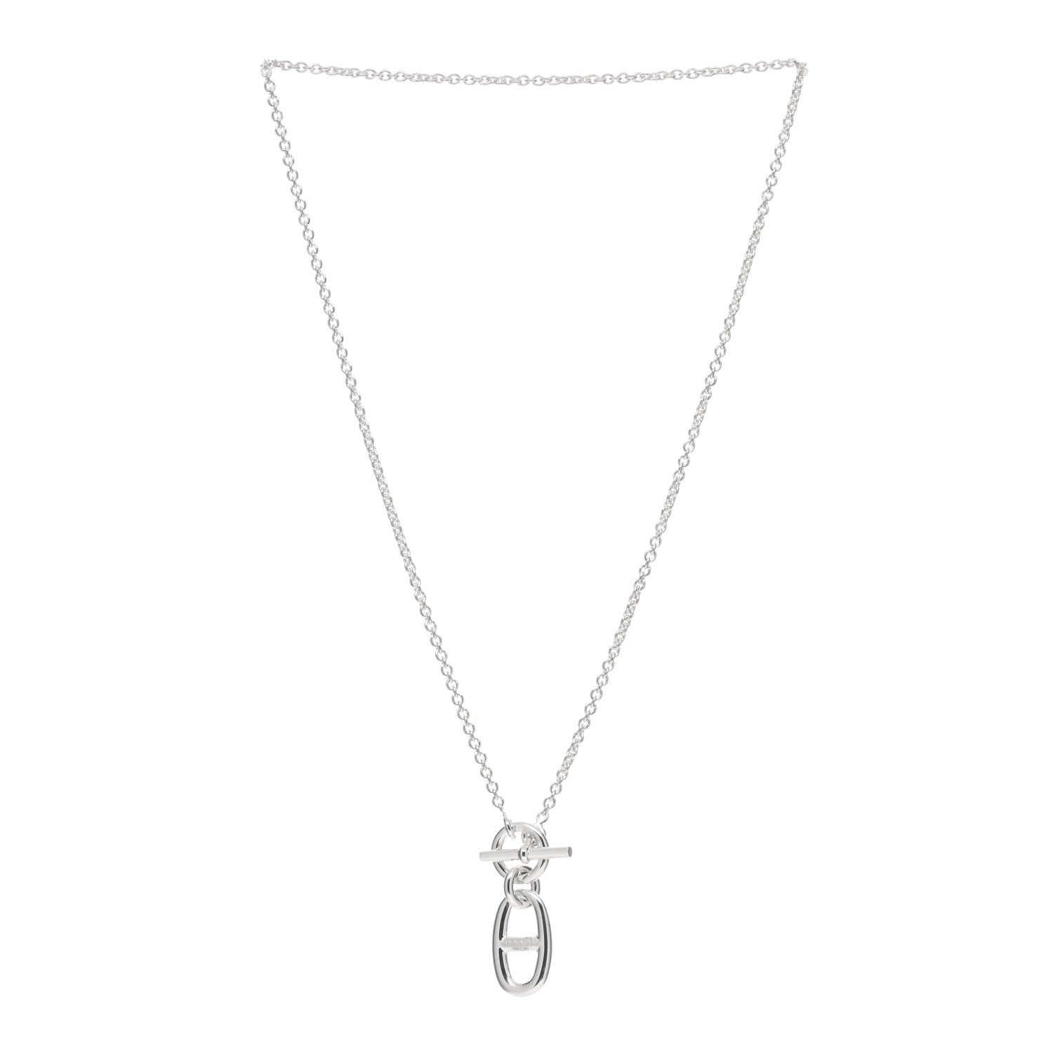 Hermes Sterling Silver Amulette Chaine d'Ancre Necklace 2 of 4