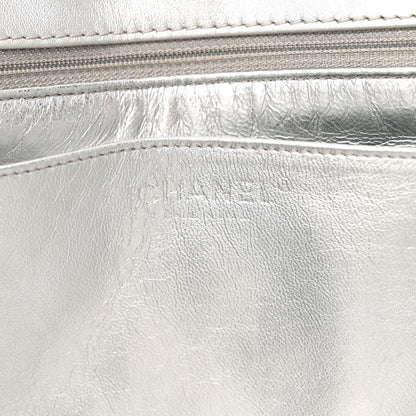 Chanel Metallic Lambskin Quilted Snake Chain 2.55 Reissue Flap Silver 6 of 19