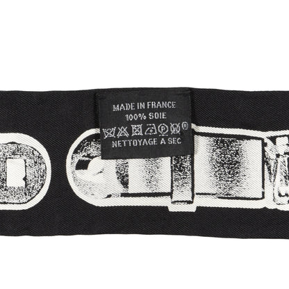 Hermes Silk Le Tresor De Medor Twilly Black White 3 of 3