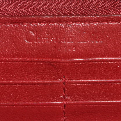 Christian Dior Patent Cannage Lady Dior Continental Wallet Red 6 of 8