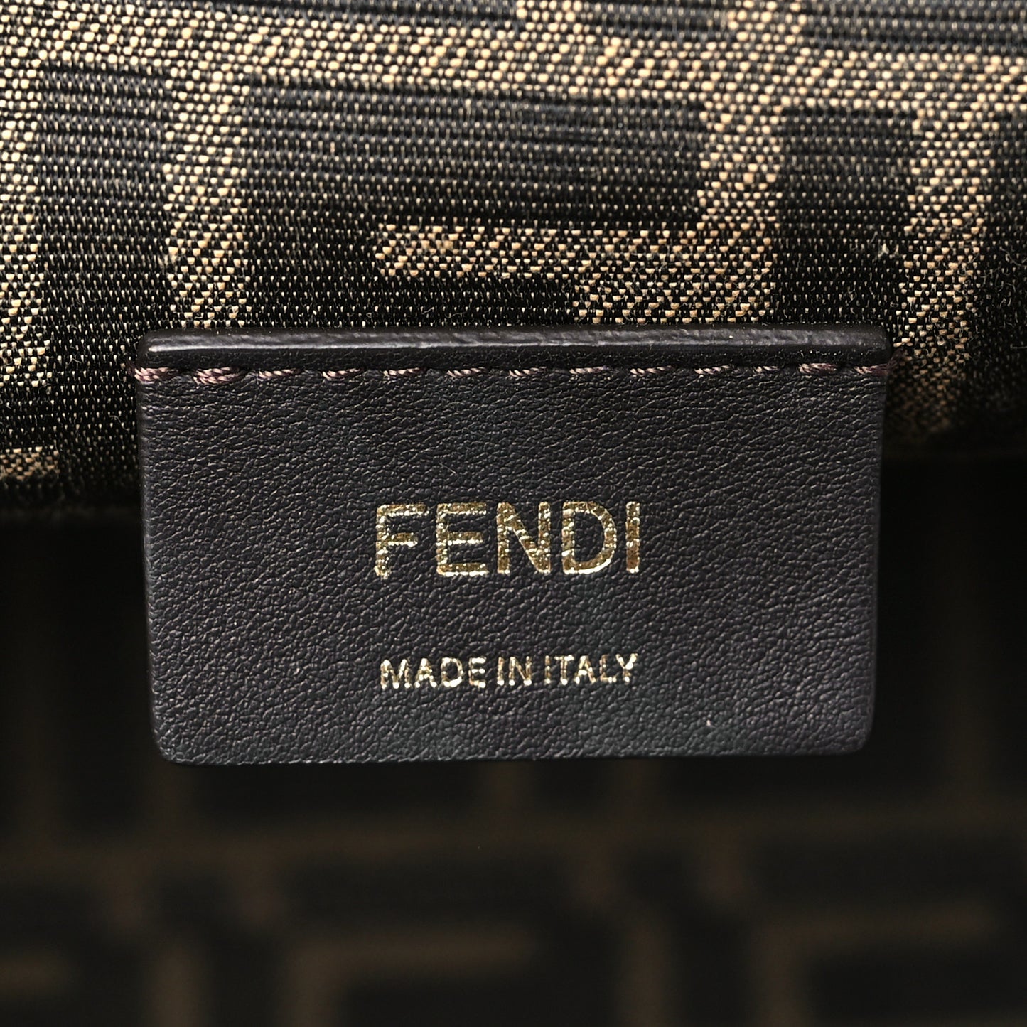 Shiny Nappa Medium Fendi First Black