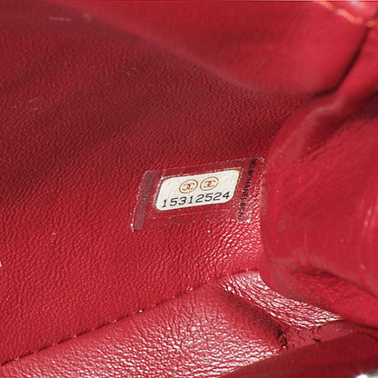 Chanel Patent Quilted Clutch Flap Red 8 of 8