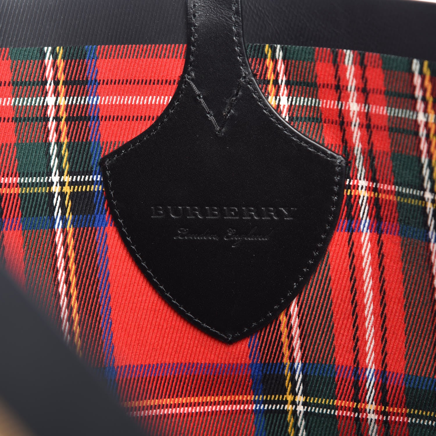 Burberry Vintage Check Medium The Giant Reversible Tote Antique Yellow Bright Red 10 of 17