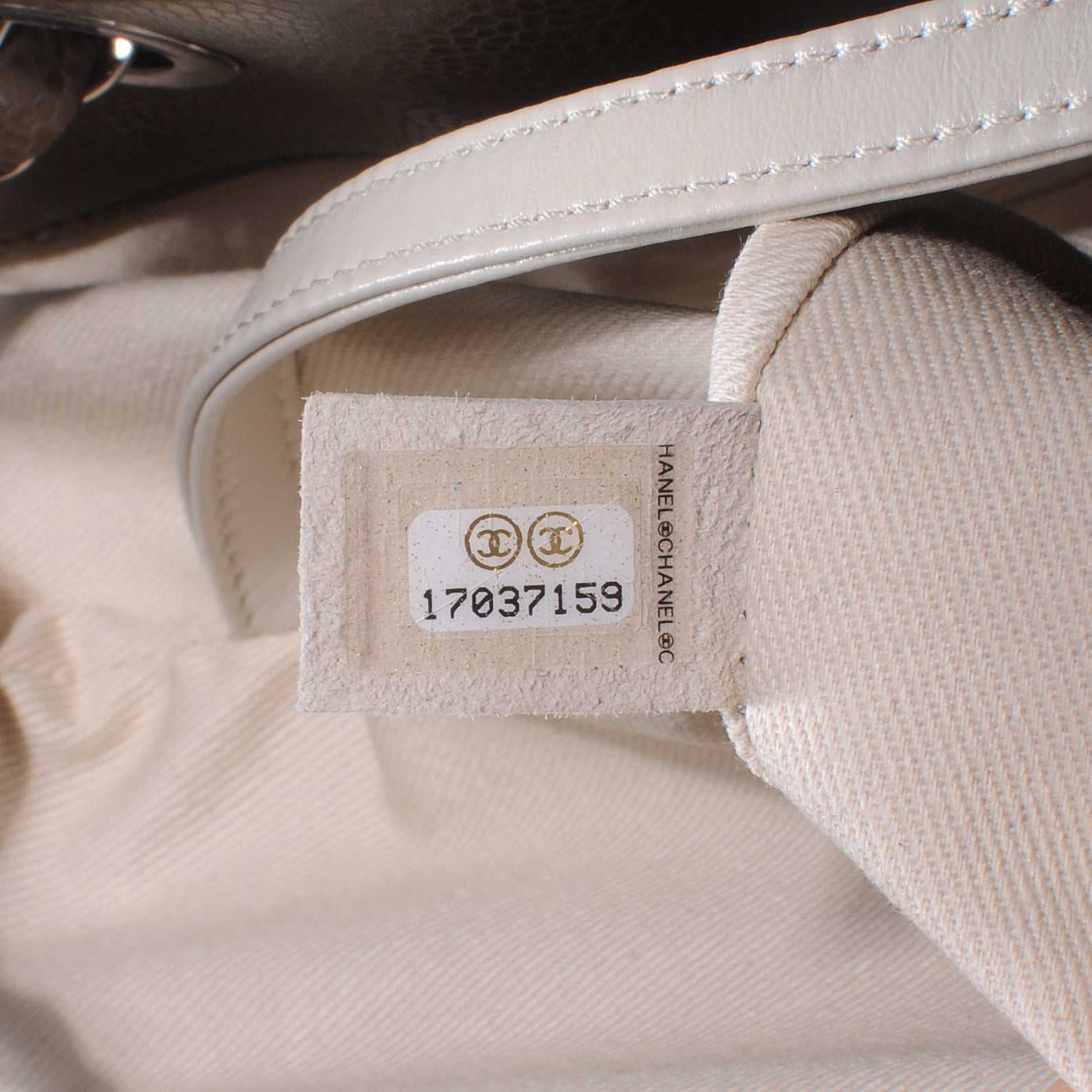 Chanel Caviar CC Timeless Soft Tote Taupe Fonce 7 of 9