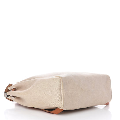 Hermes Toile Vache Calfskin Herbag 30 PM Backpack Natural 4 of 26