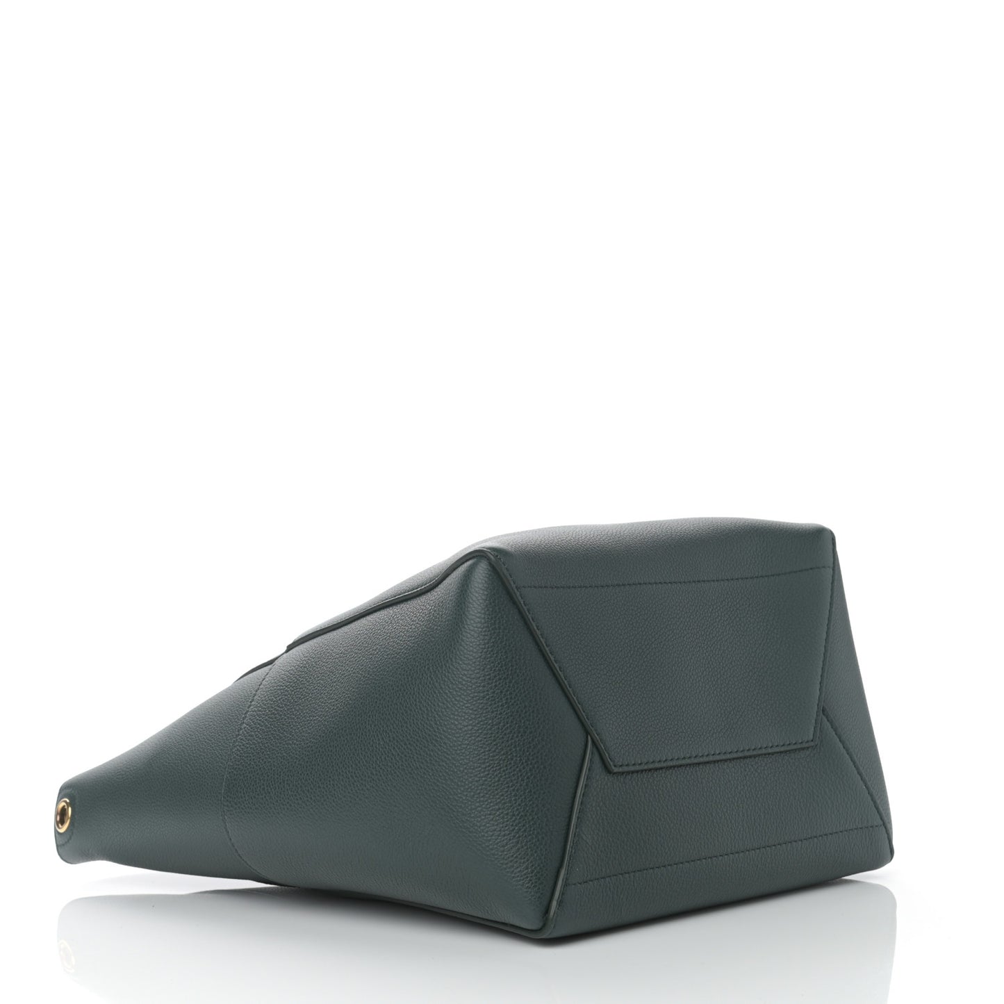 Soft Grained Calfskin Sangle Bucket Bag Amazone