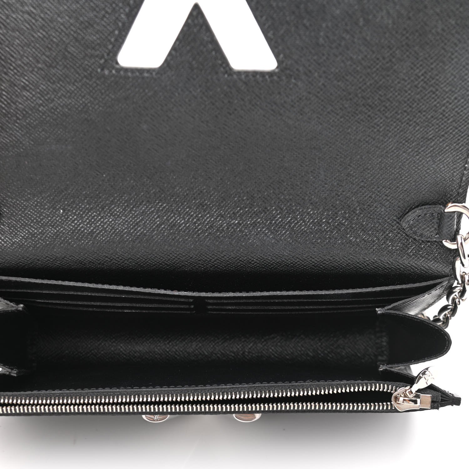 Louis Vuitton Epi Twist Chain Wallet Black 5 of 11