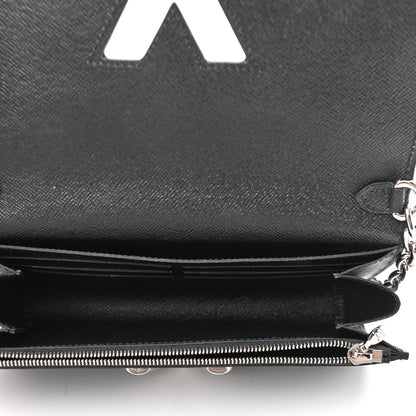 Louis Vuitton Epi Twist Chain Wallet Black 5 of 11