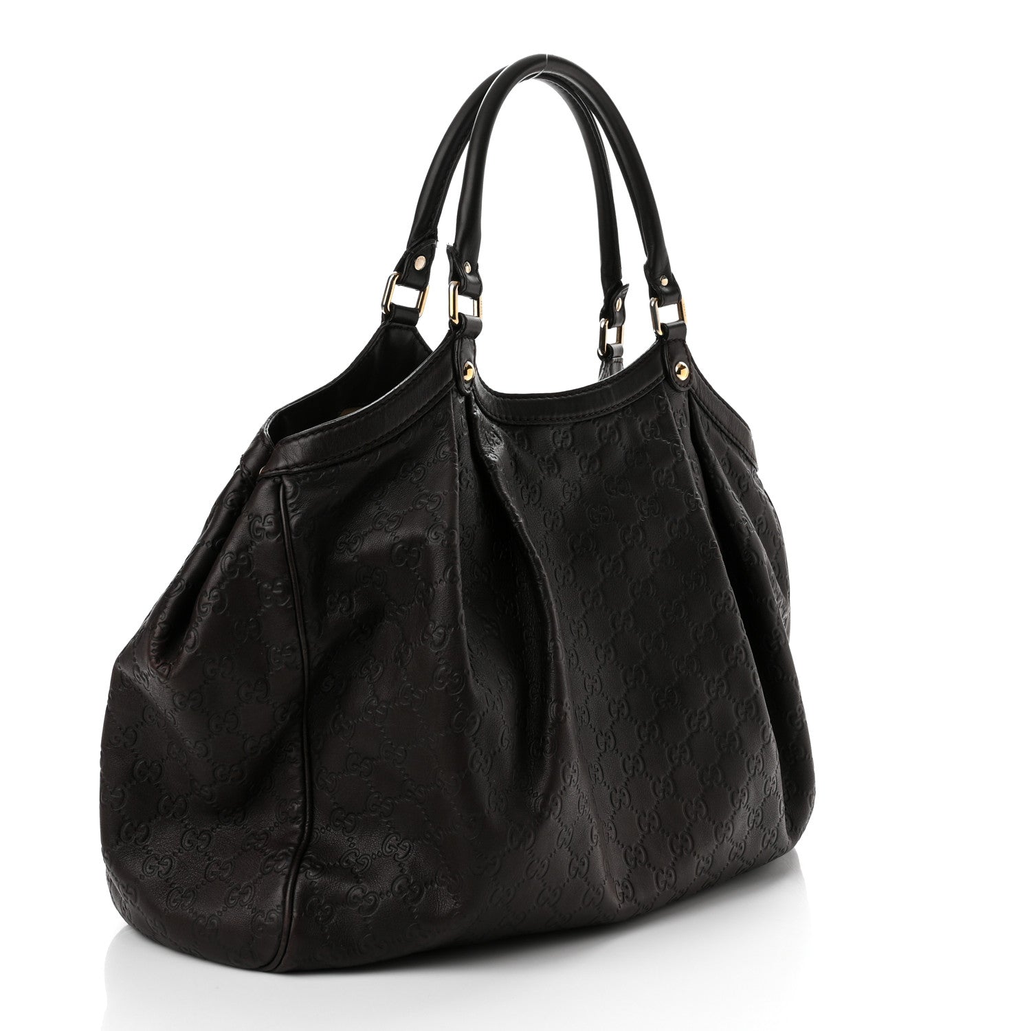 Gucci Guccissima Signature Large Sukey Tote Chocolate 3 of 11