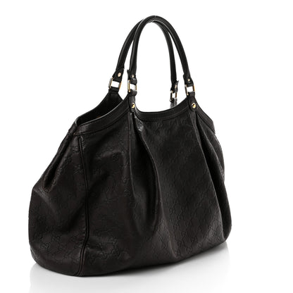 Gucci Guccissima Signature Large Sukey Tote Chocolate 3 of 11