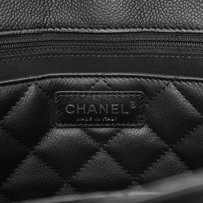 Chanel Caviar Quilted Large CC Shopping Tote Black 7 of 8