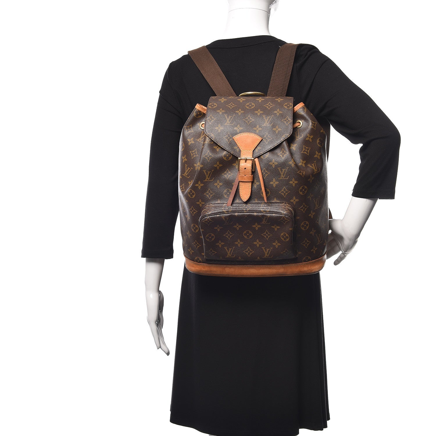 Louis Vuitton Monogram Montsouris GM Backpack 3 of 15