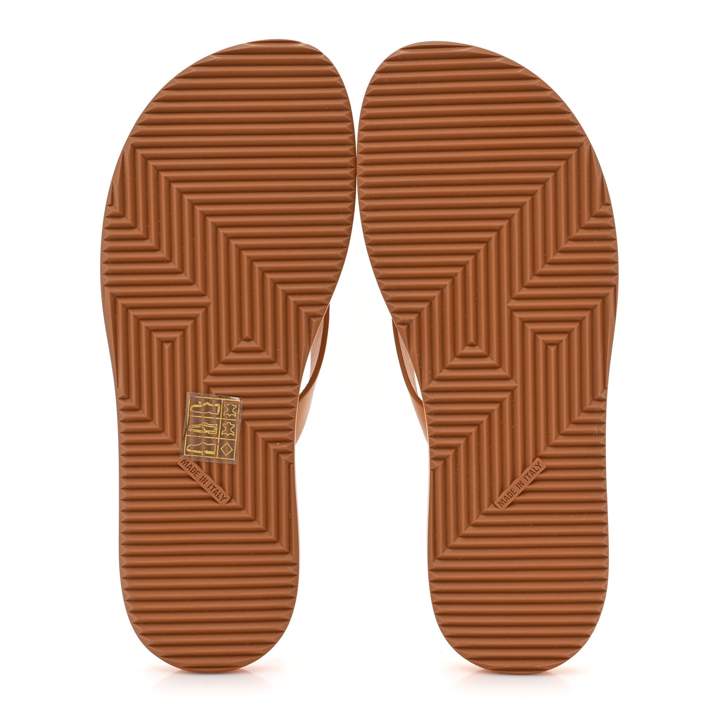 Calfskin Summer Thong Sandals 35 Naturel
