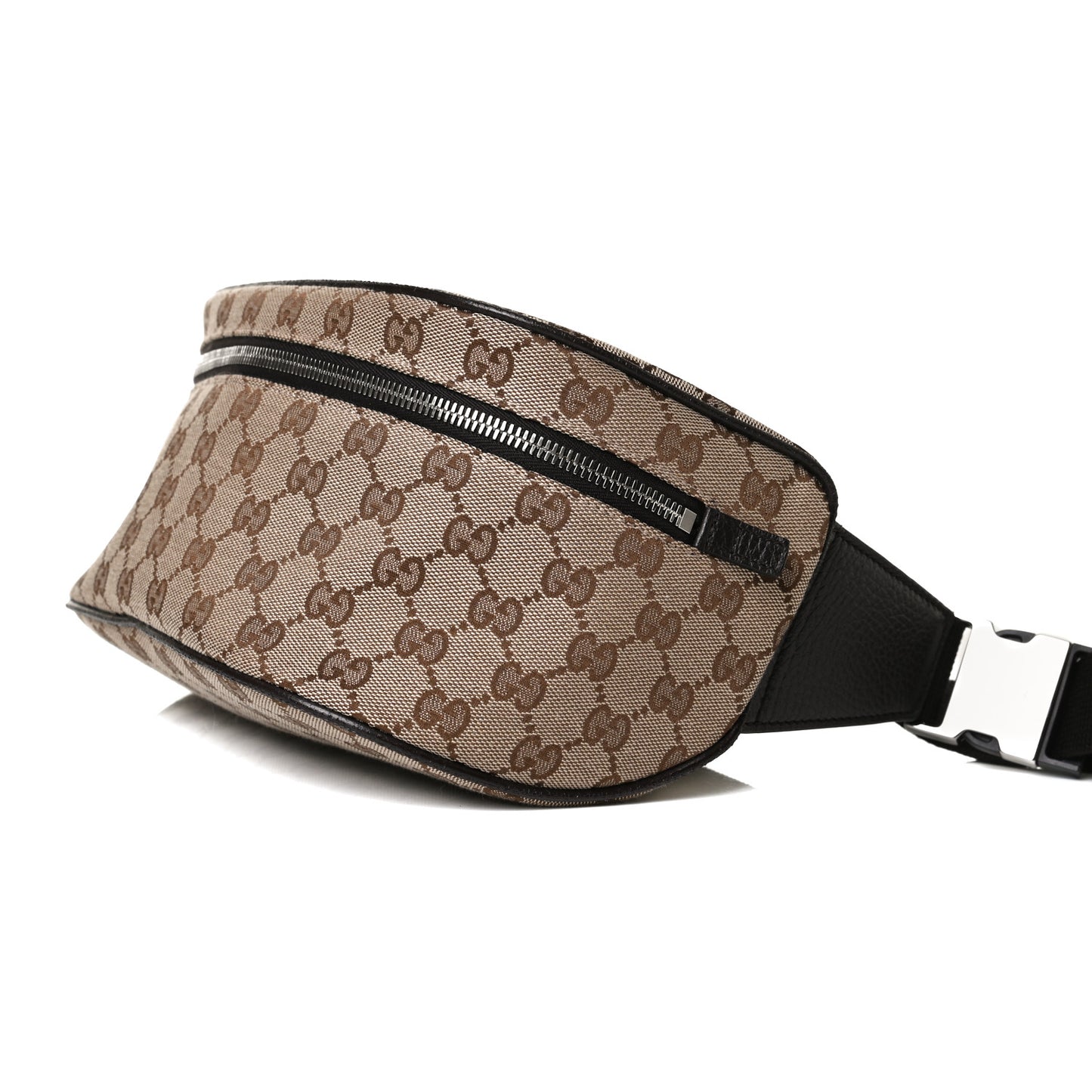 Monogram Dollar Calfskin Waist Pouch Beige Ebony Testa di Moro Marrone Scuro