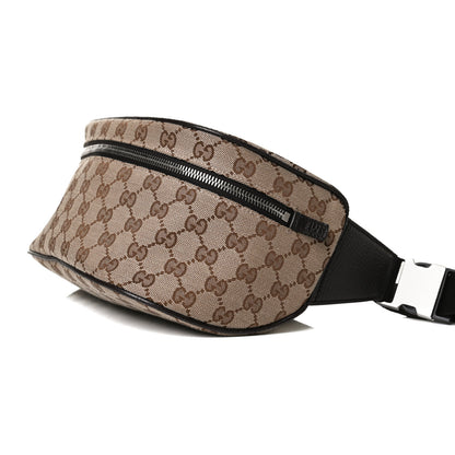 Gucci Monogram Dollar Calfskin Waist Pouch Beige Ebony Testa di Moro Marrone Scuro 11 of 11