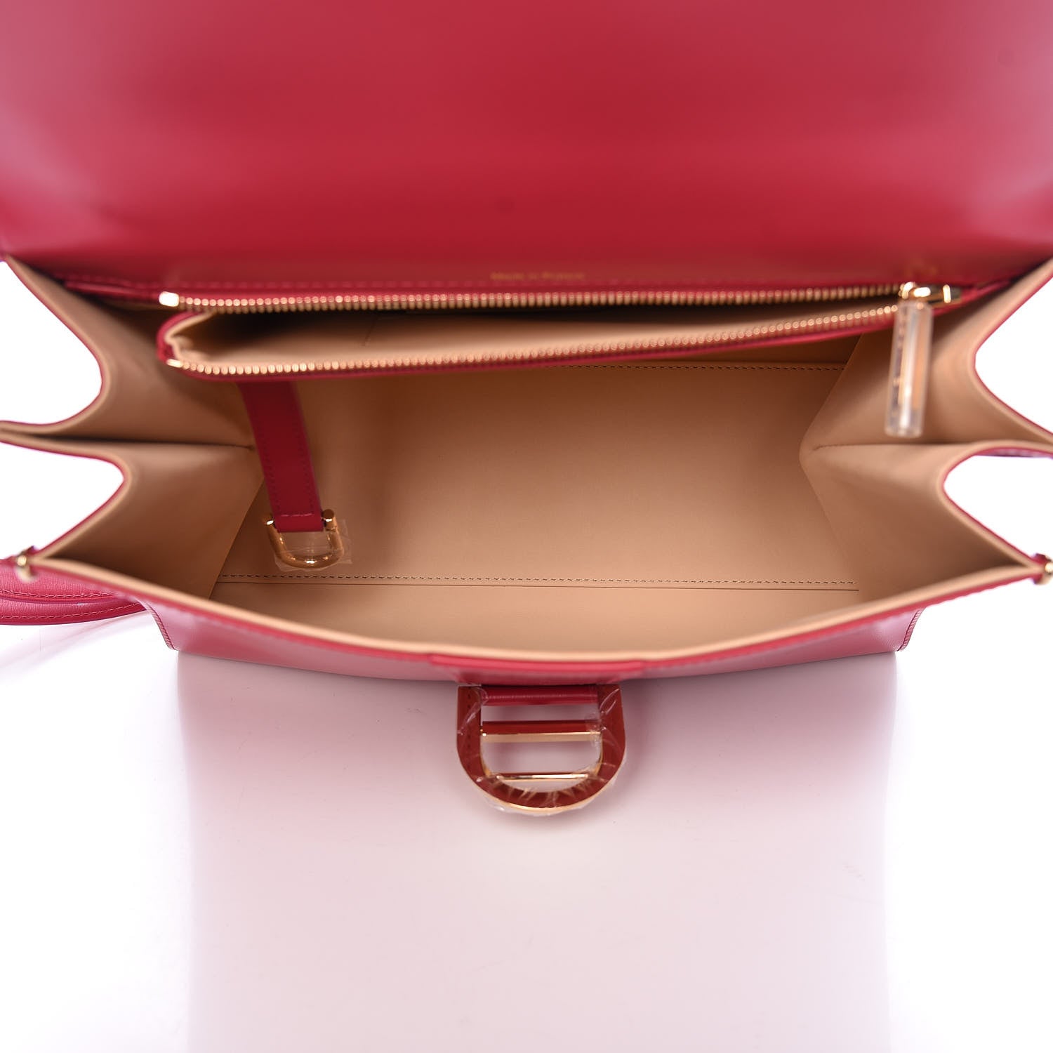 Delvaux Box Calfskin MM Brillant Satchel Framboise 5 of 10