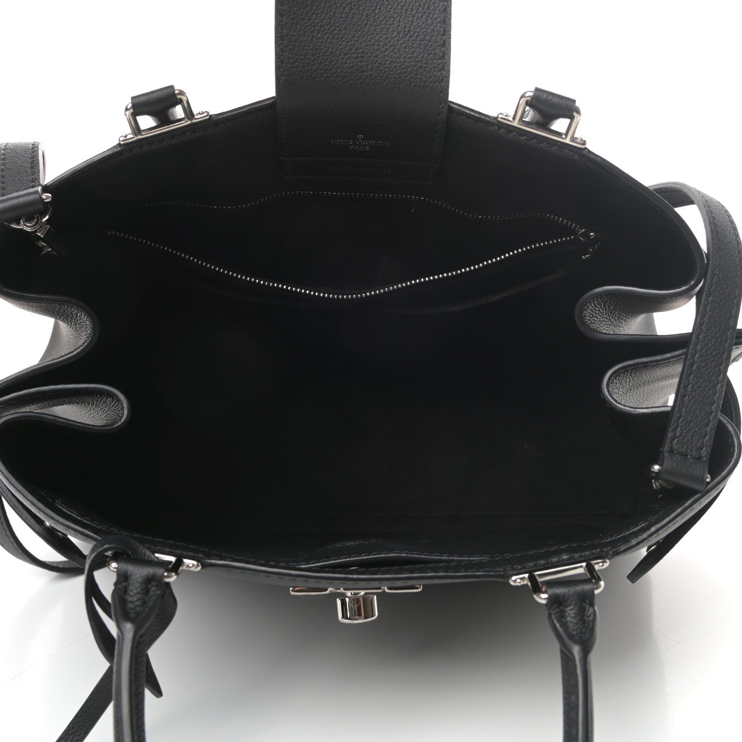 Louis Vuitton Calfskin Lockme Day Black 5 of 8