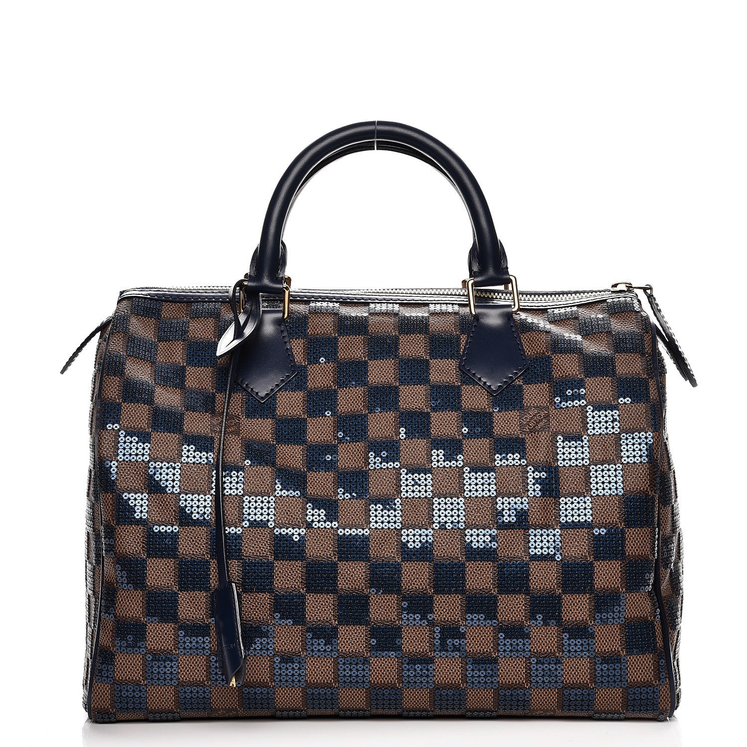 Louis Vuitton Damier Paillettes Speedy 30 Blue 1 of 8
