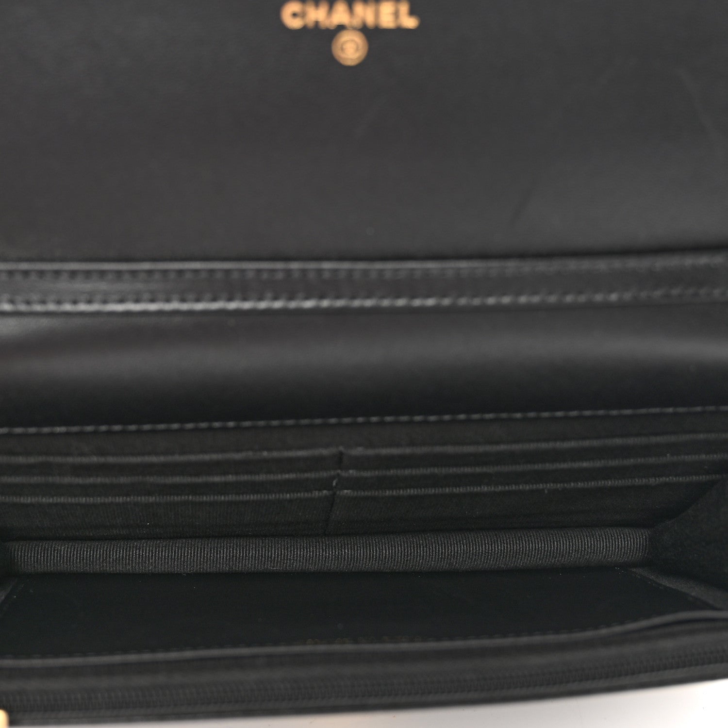 Chanel Lambskin Resin Quilted Coco Hearts Wallet On Chain WOC Black 6 of 11