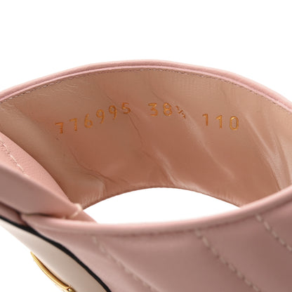 Gucci Nappa Charlotte Double G Marmont Thong Pumps 38.5 Perfect Pink 8 of 9