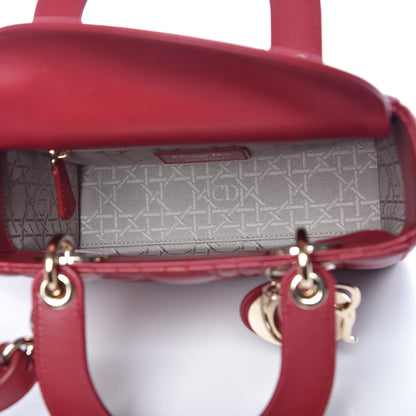 Christian Dior Lambskin Cannage Small My Lady Dior Red 5 of 12
