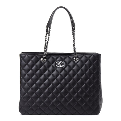 Chanel Calfskin Quilted Large Classic Shopping Tote Black 1 of 5
