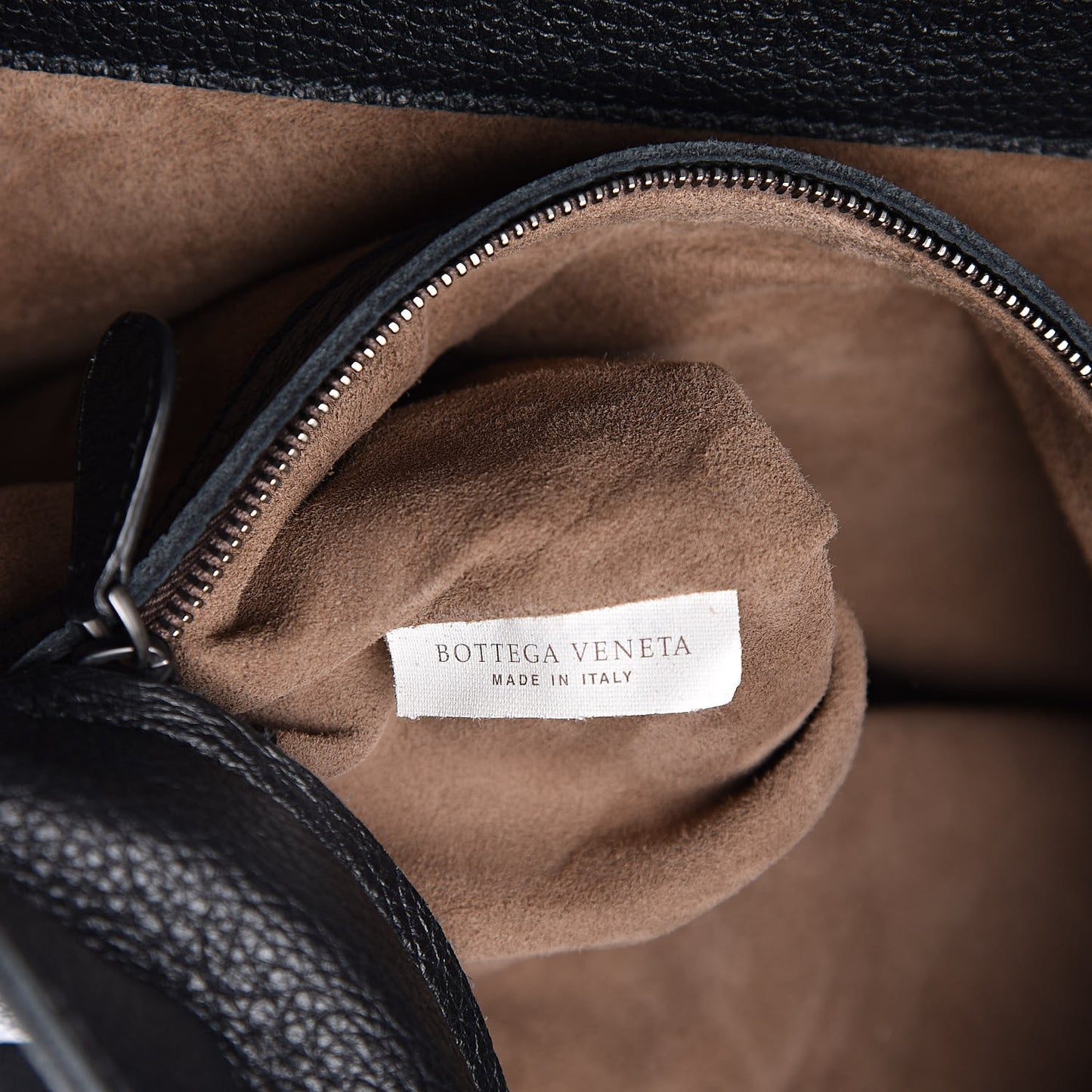 Cervo Lavato Deerskin Hobo Black
