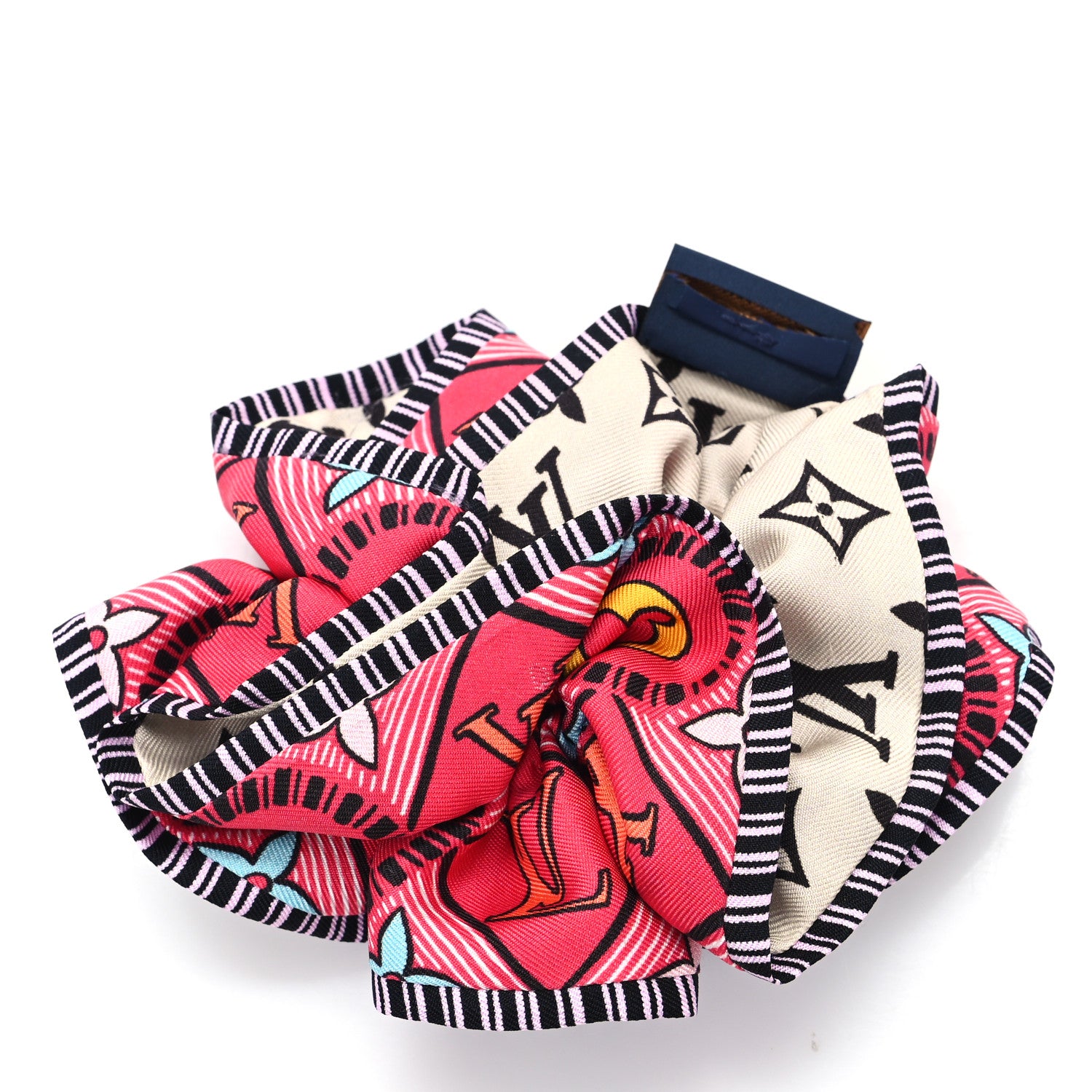 Louis Vuitton Monogram Tiles Silk Scrunchie Multicolor 3 of 4