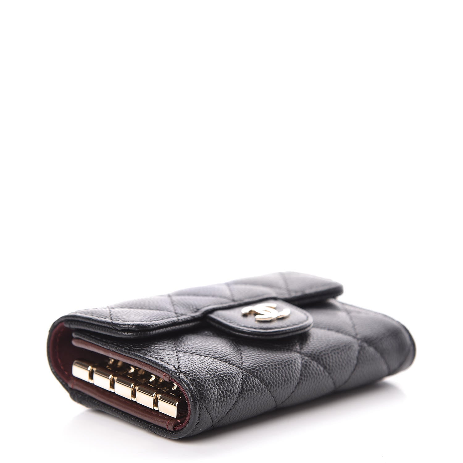 Chanel Caviar Quilted Classic 4 Key Holder Wallet Black 5 of 11
