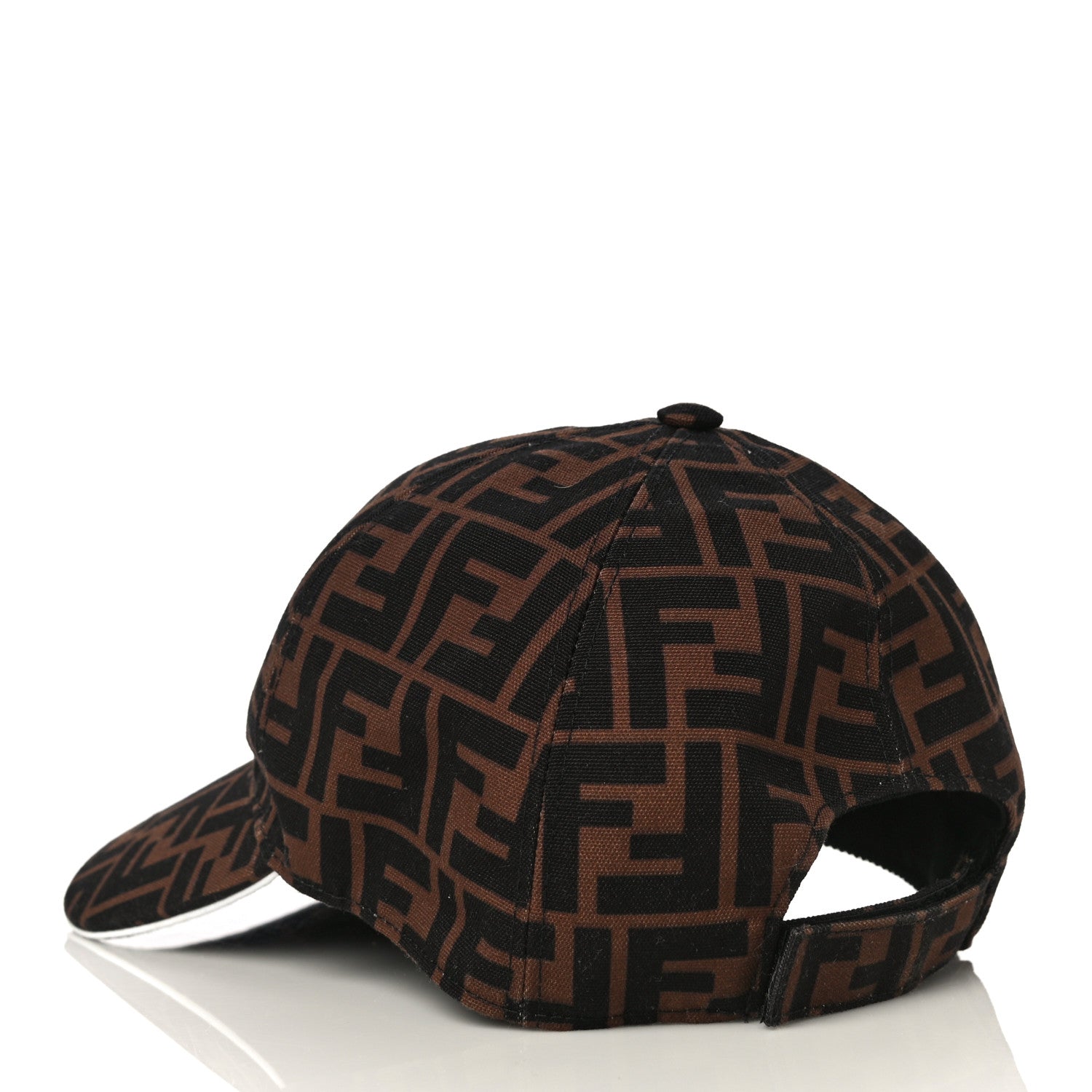 Fendi Canvas FF Reloaded Baseball Hat Tobacco White 3 of 6