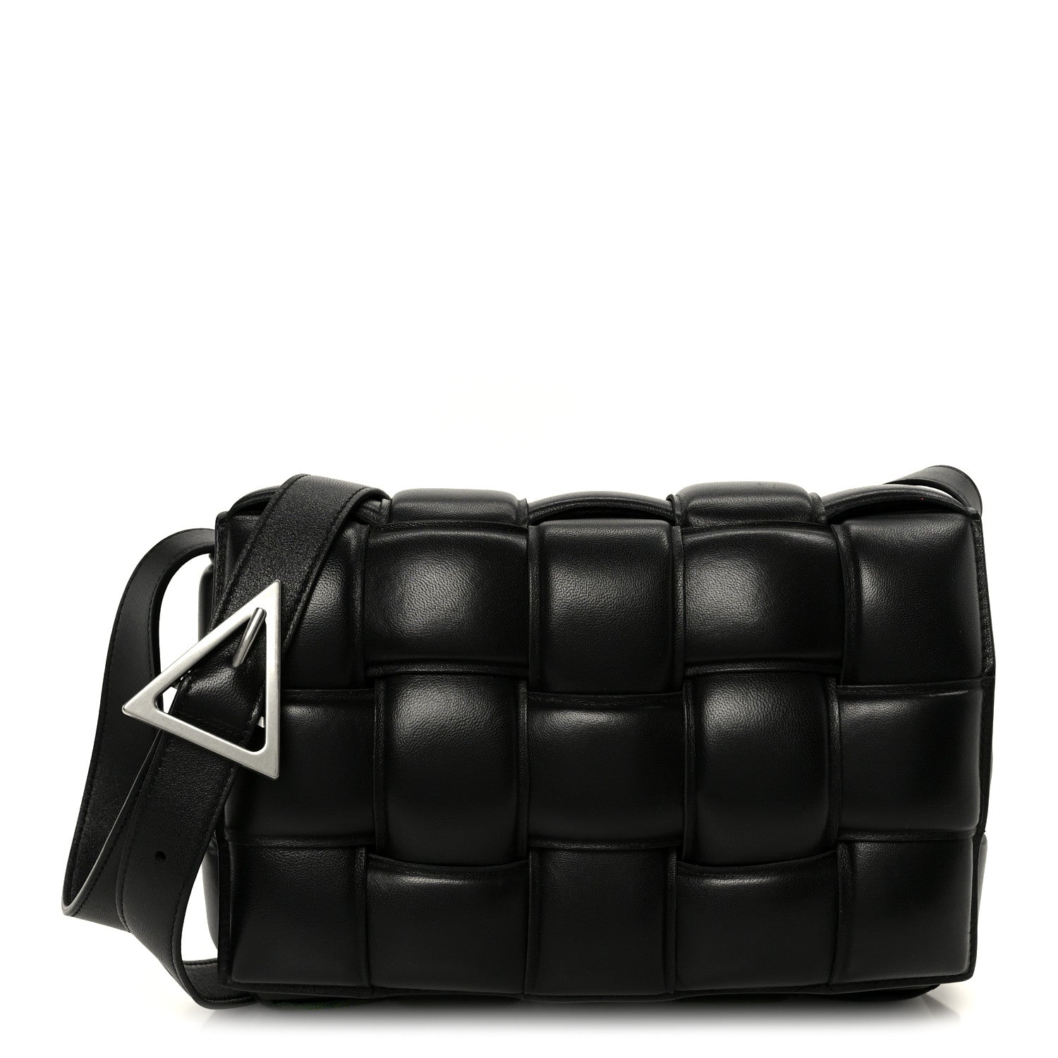 Bottega Veneta Nappa Maxi Intreccio Padded Cassette Crossbody Bag Black 1 of 13