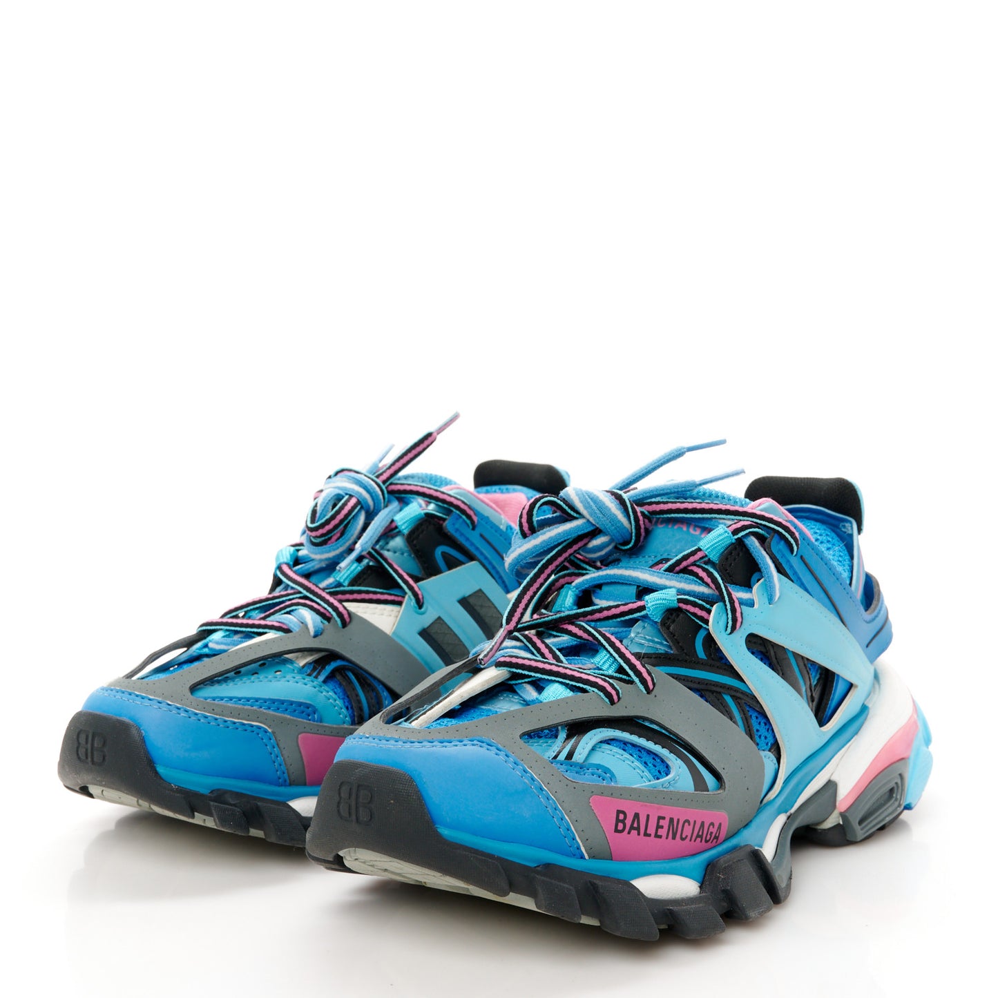 Mesh Nylon Womens Track Sneakers 35 Blue Black