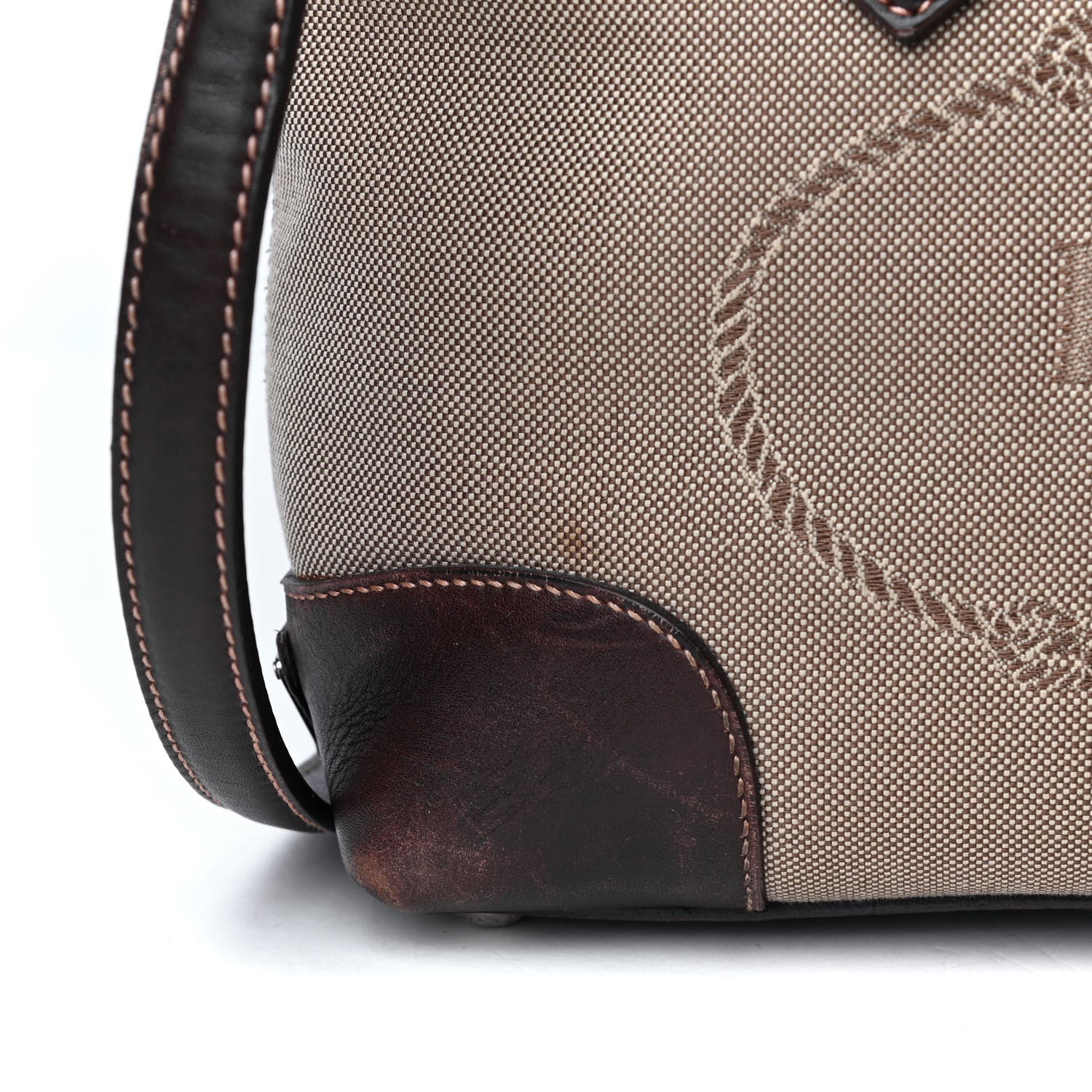 Prada Jacquard Logo Tote Corda Moro 5 of 10