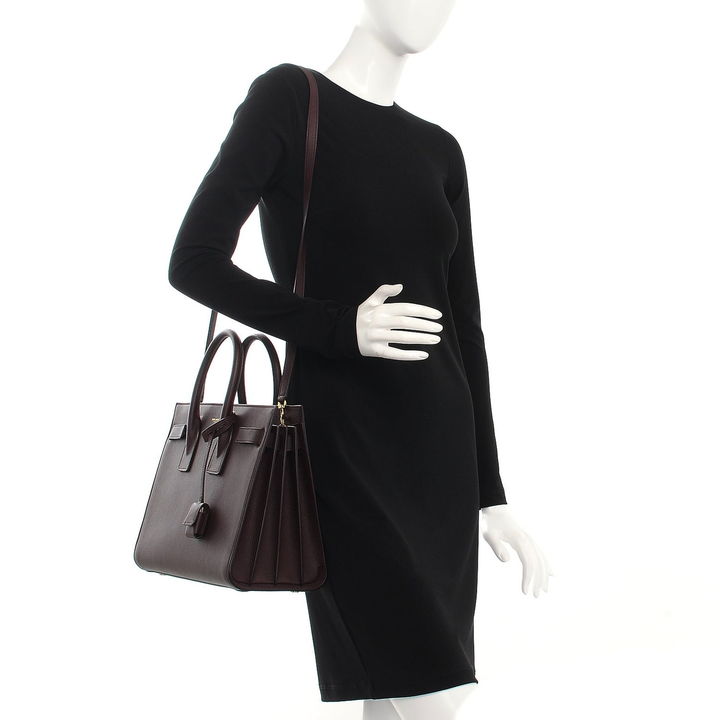 Grained Calfskin Small Sac De Jour Amaranto