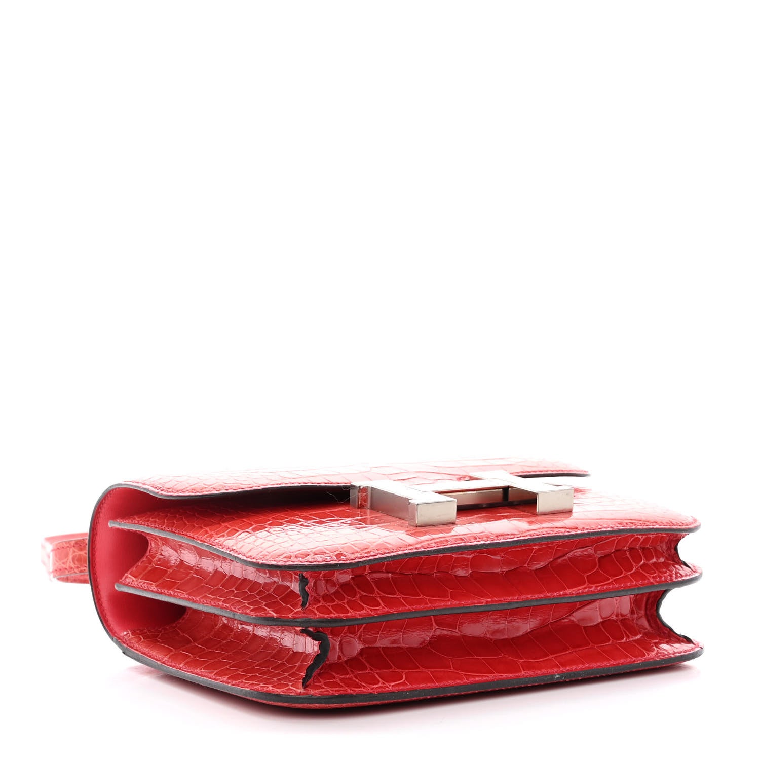 Hermes Shiny Alligator Constance 18 Bougainvillea 4 of 11