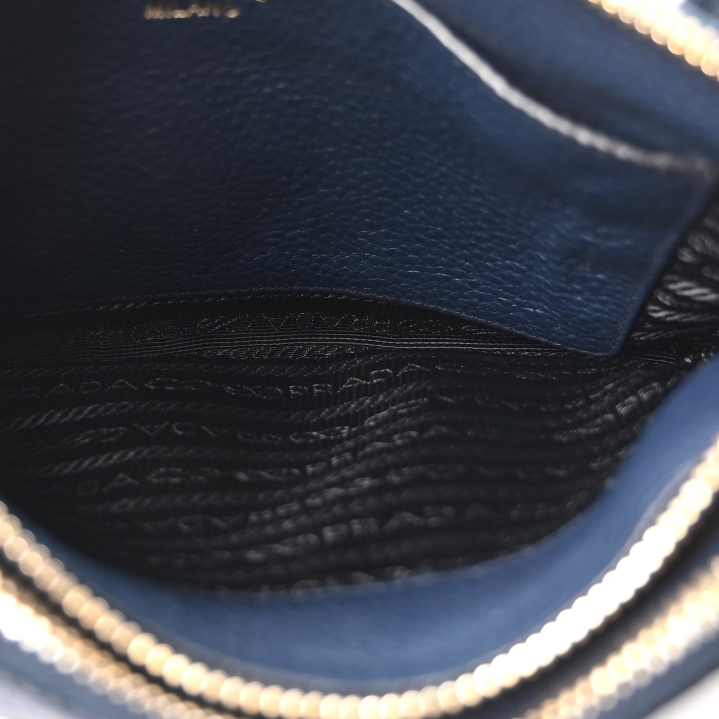 Vitello Phenix Double Zip Crossbody Bag Baltico