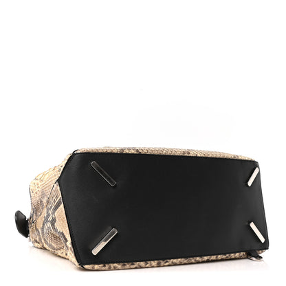 Loewe Snakeskin Large Puzzle Bag Black 4 of 10