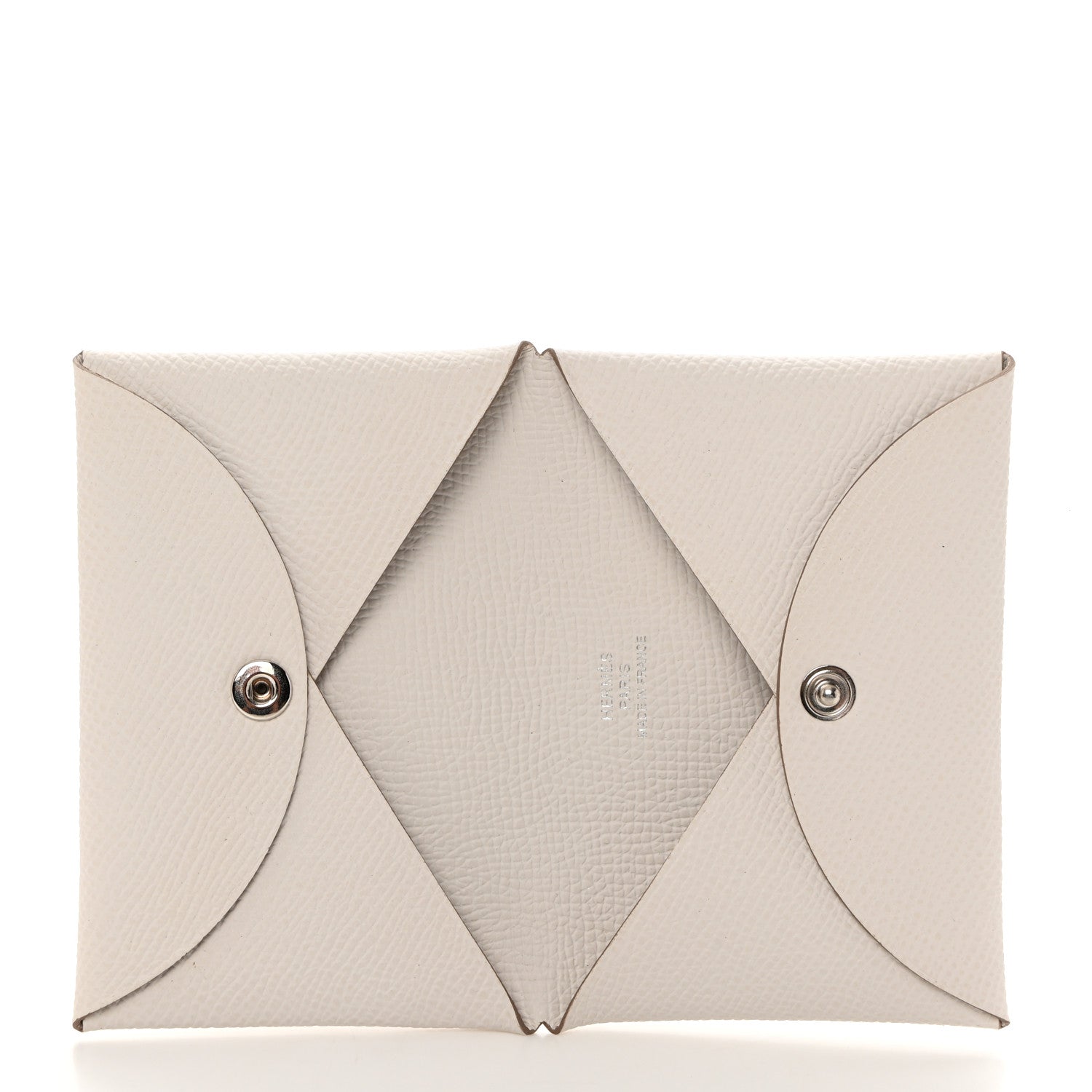 Hermes Epsom Calvi Card Case Mushroom 5 of 8