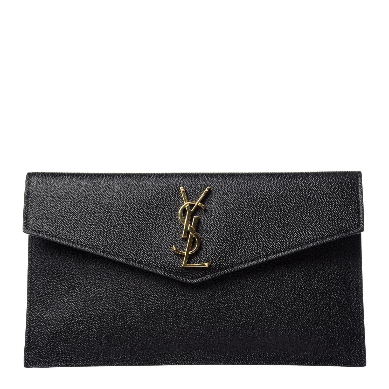 Saint Laurent Grain De Poudre Uptown Pouch Black 1 of 22