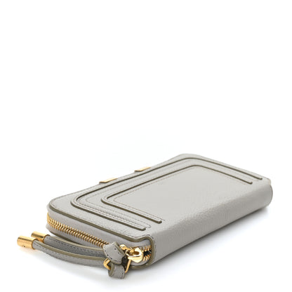 Chloe Calfskin Marcie Long Zip Around Wallet Cashmere Grey 4 of 7