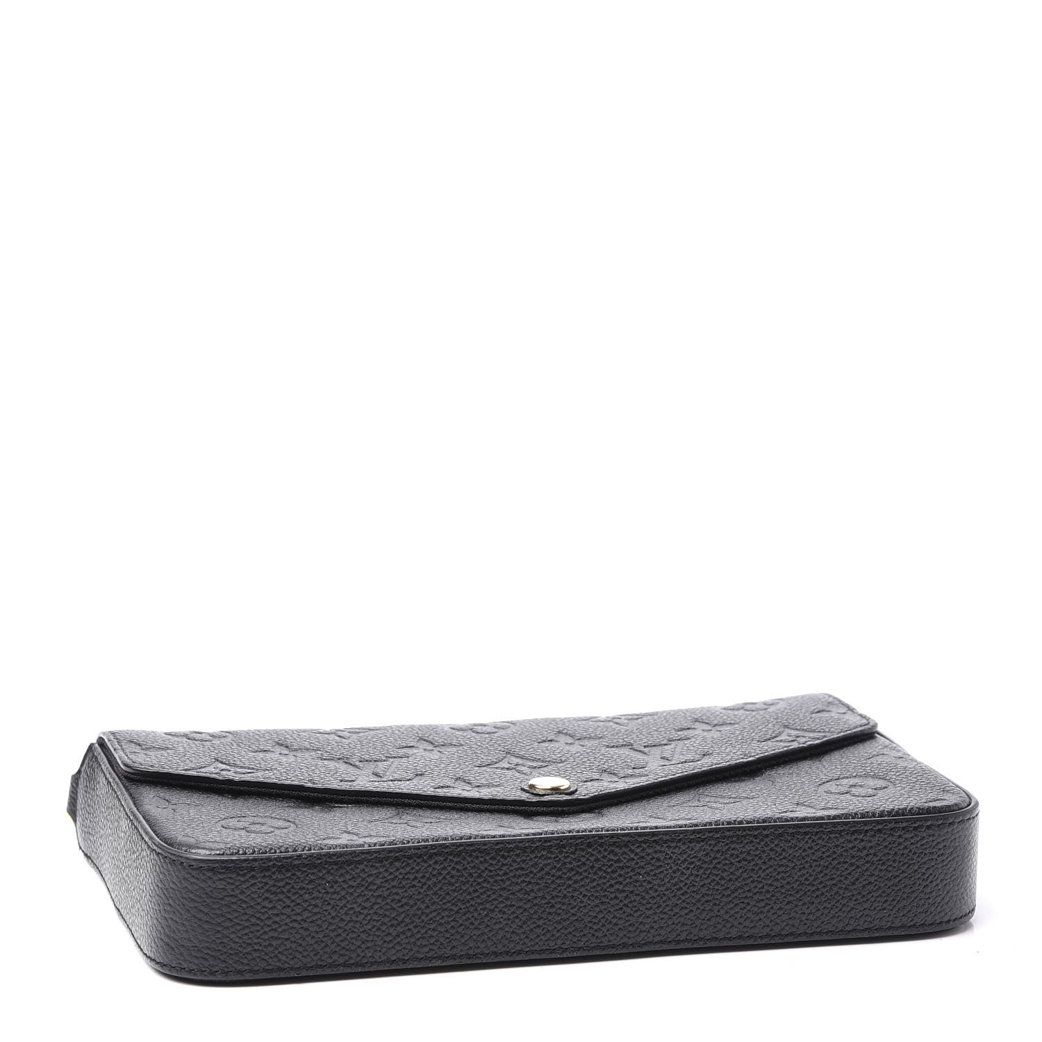 Louis Vuitton Empreinte Pochette Felicie Chain Wallet Black 3 of 12