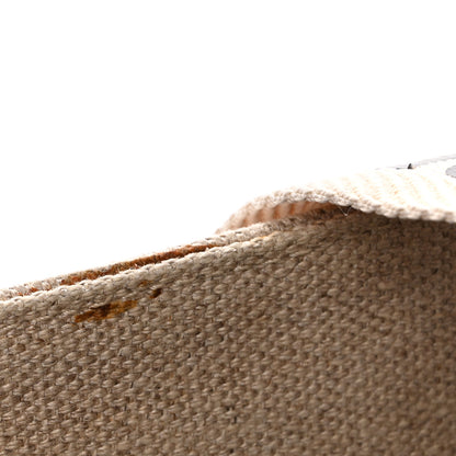 Chloe Cotton Calfskin Medium Woody Ribbon Tote White Brown 15 of 15
