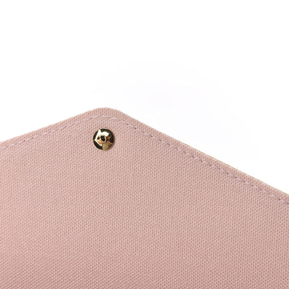 Louis Vuitton Damier Azur Pochette Felicie Chain Wallet Rose Ballerine 9 of 14